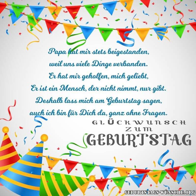 Geburtstagsglückwünsche Für Papa