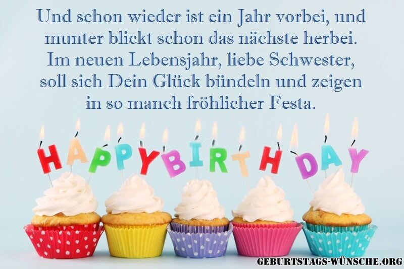 Geburtstagsgrüße Für Schwester