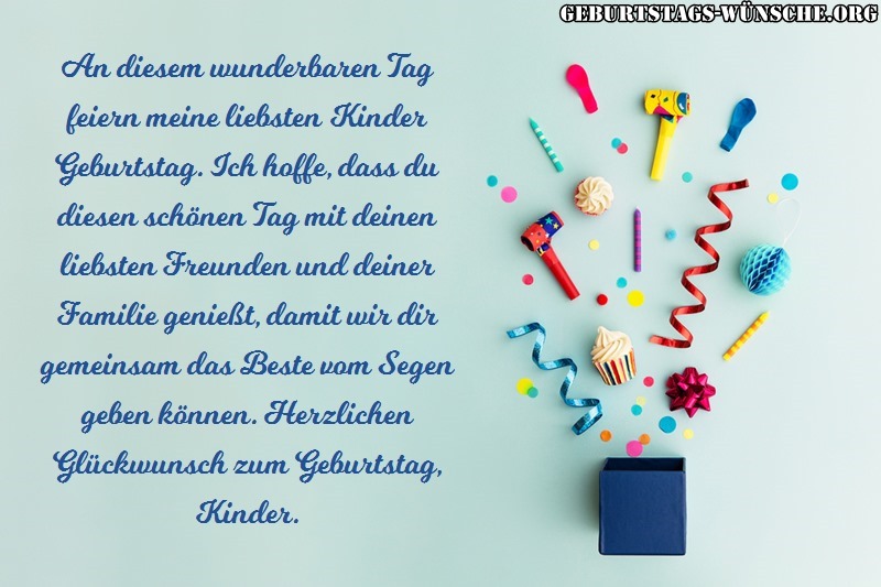 Geburtstagsglückwünsche Für Kinder