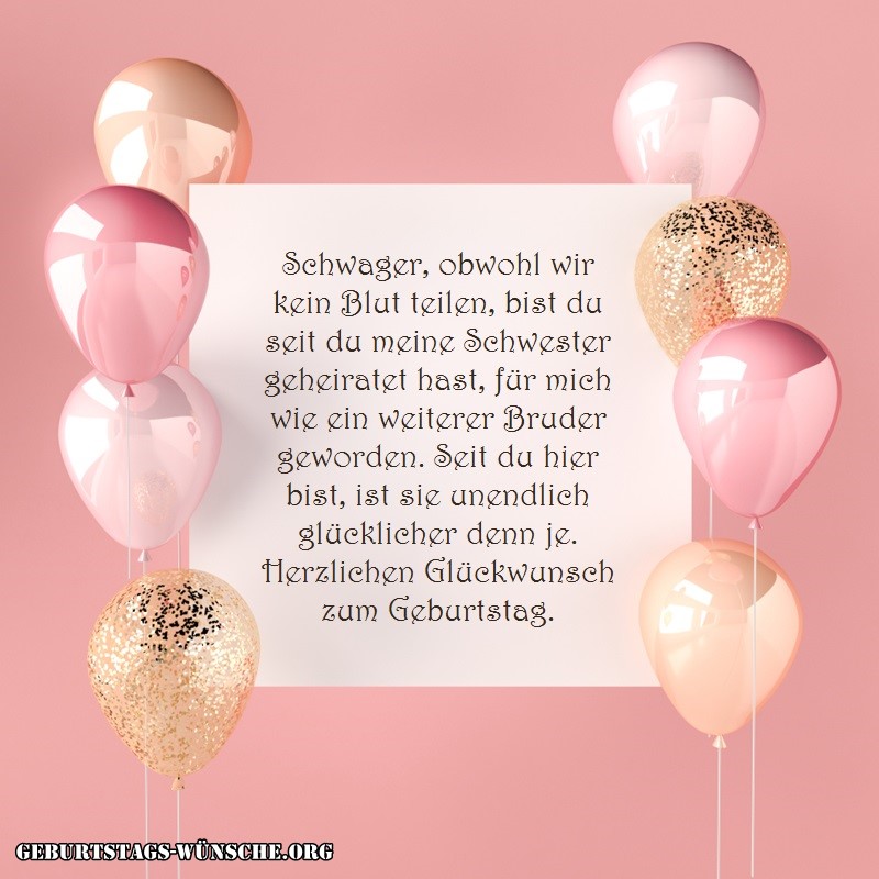 Geburtstagsglückwünsche Für Schwager