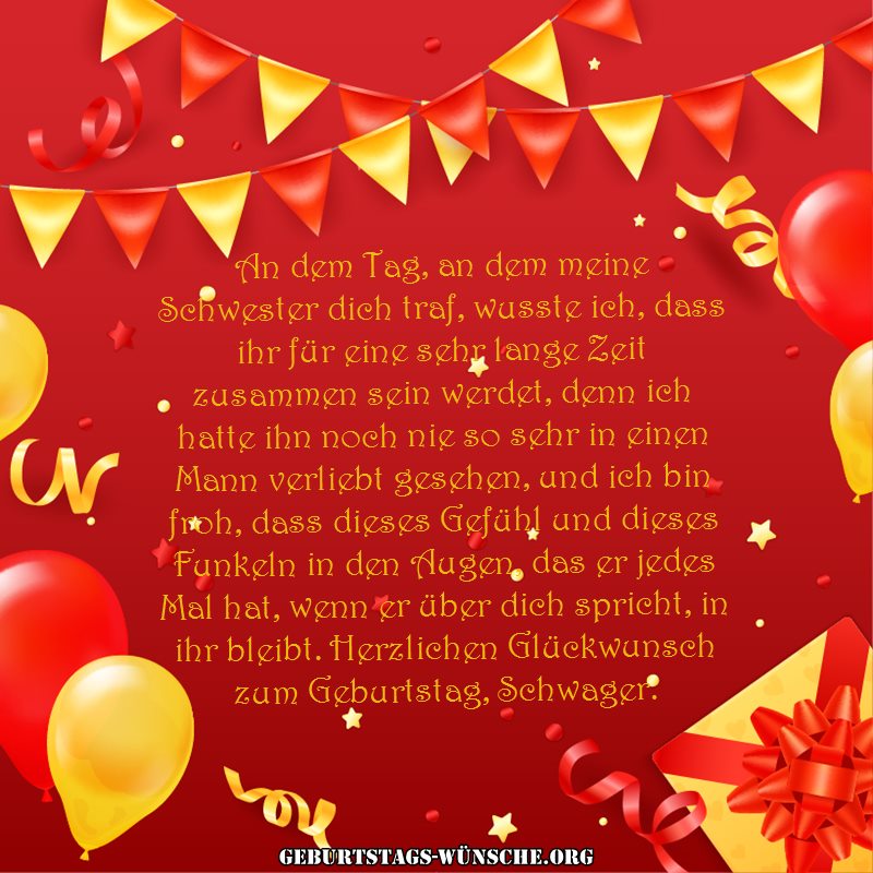 Schöne Geburtstagssprüche Für Schwager