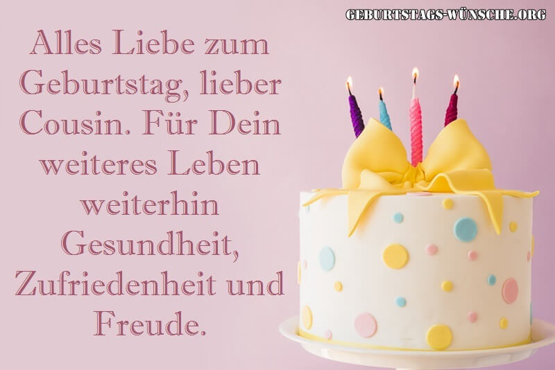 Geburtstagsglückwünsche Für Cousin