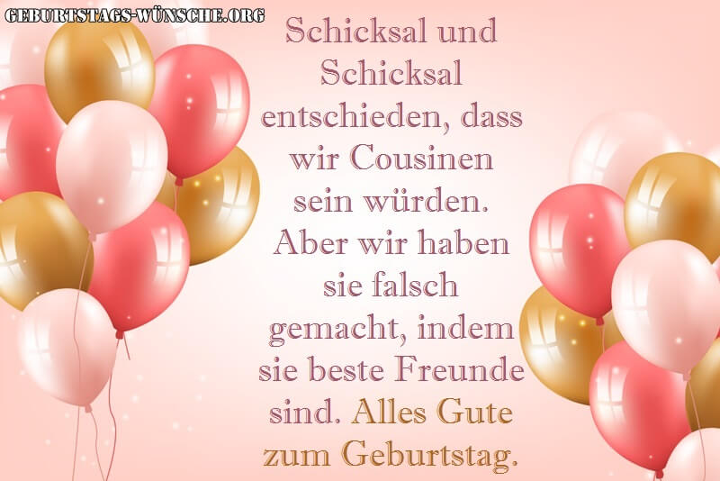 Geburtstagsgrüße Für Cousin