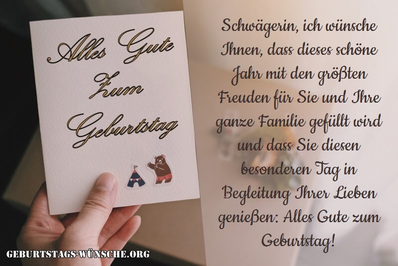 Geburtstagswünsche Für Schwägerin