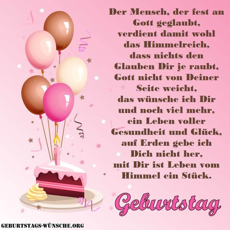 Schöne Religiös Und Christliche Geburtstagssprüche