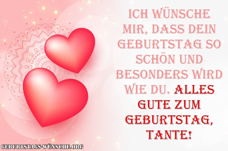 Wünsche Zum Geburtstag Für Tante